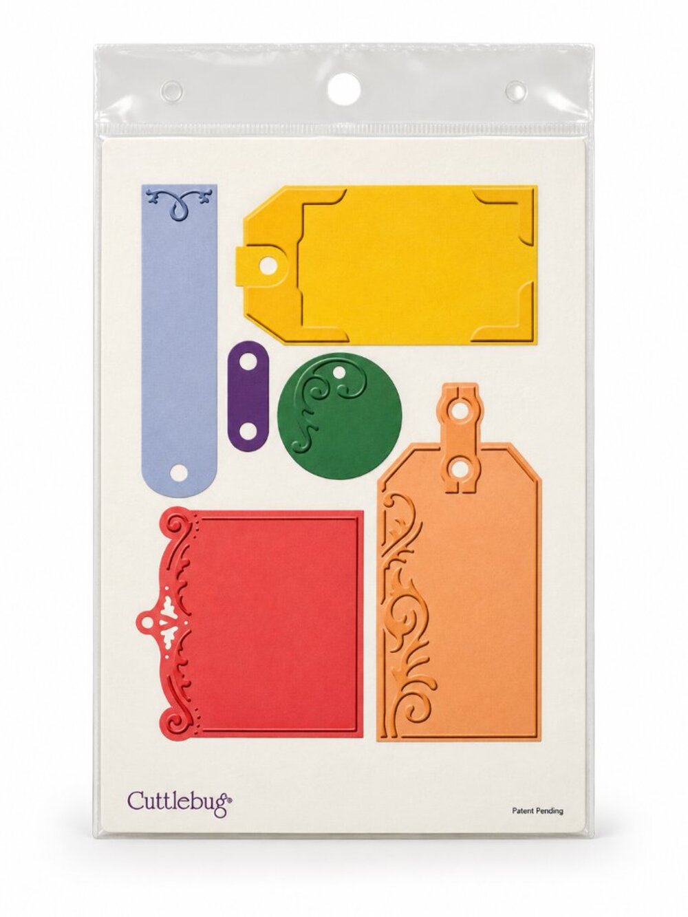 Cuttlebug Embossed Tags Embossing PLUS 5x7 Cut Emboss Die Provo Craft